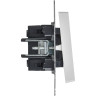 Выключатель проходной 1-клавишный IEK СП BRITE BR-V12-1-10-K91 ВС10-1-7-БрАБ 10А белый